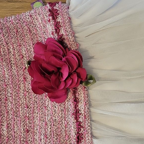 Dollie and Me dress (pink knit, size 10) - Picture 4 of 7